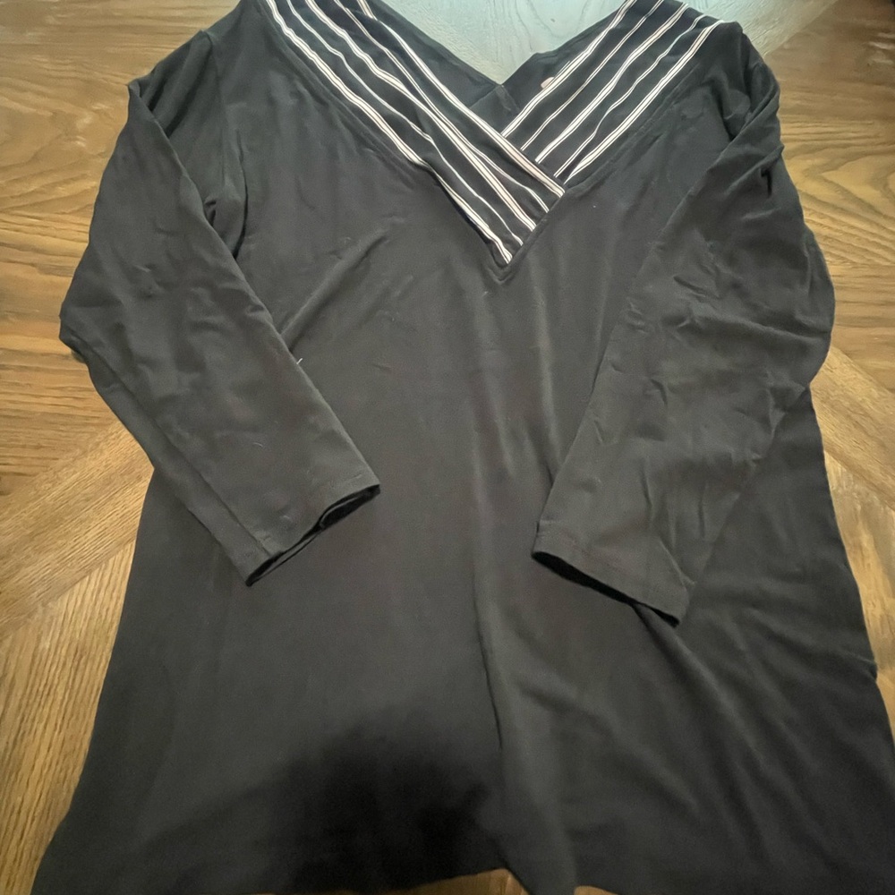 Chico's Black Top with Elegant Design